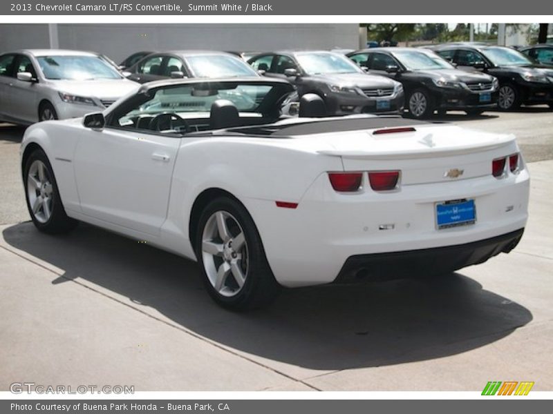 Summit White / Black 2013 Chevrolet Camaro LT/RS Convertible