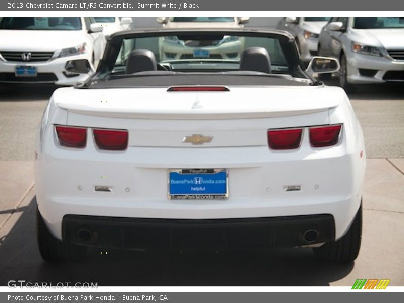 Summit White / Black 2013 Chevrolet Camaro LT/RS Convertible