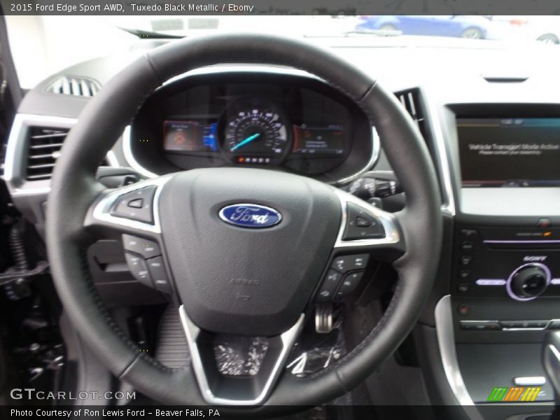 Tuxedo Black Metallic / Ebony 2015 Ford Edge Sport AWD