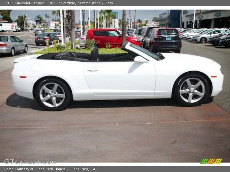 Summit White / Black 2013 Chevrolet Camaro LT/RS Convertible