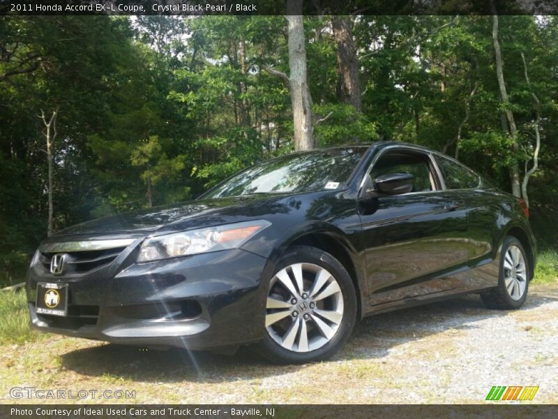 Crystal Black Pearl / Black 2011 Honda Accord EX-L Coupe