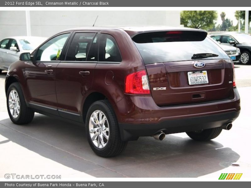 Cinnamon Metallic / Charcoal Black 2012 Ford Edge SEL