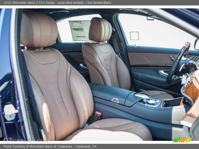 Lunar Blue Metallic / Nut Brown/Black 2015 Mercedes-Benz S 550 Sedan