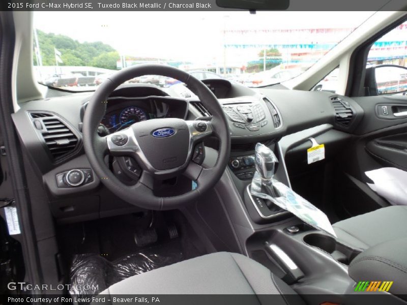 Tuxedo Black Metallic / Charcoal Black 2015 Ford C-Max Hybrid SE