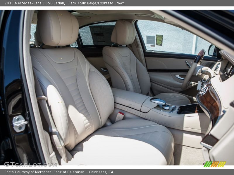 Black / Silk Beige/Espresso Brown 2015 Mercedes-Benz S 550 Sedan