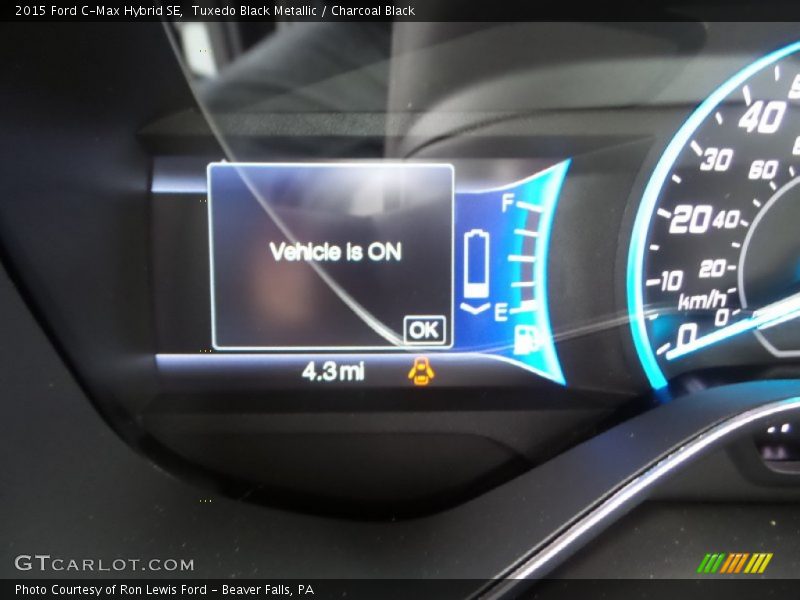 Tuxedo Black Metallic / Charcoal Black 2015 Ford C-Max Hybrid SE
