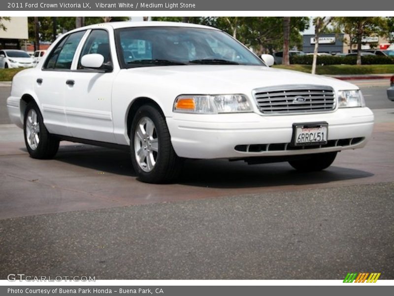Vibrant White / Medium Light Stone 2011 Ford Crown Victoria LX
