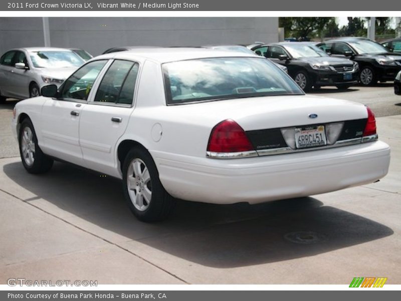 Vibrant White / Medium Light Stone 2011 Ford Crown Victoria LX