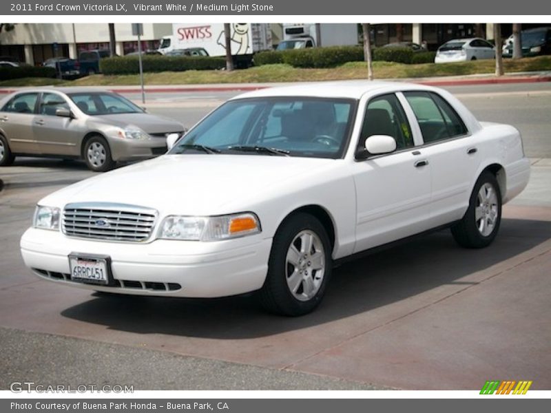 Vibrant White / Medium Light Stone 2011 Ford Crown Victoria LX