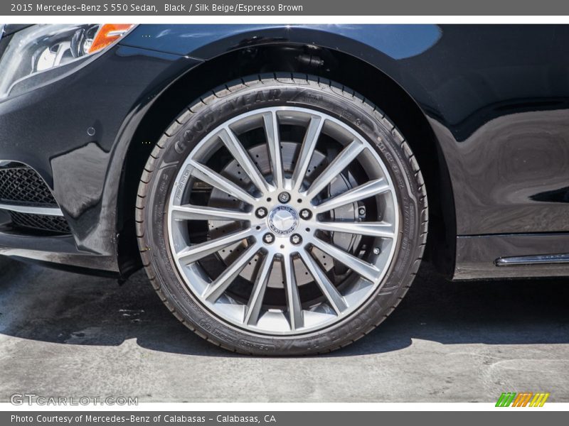 Black / Silk Beige/Espresso Brown 2015 Mercedes-Benz S 550 Sedan