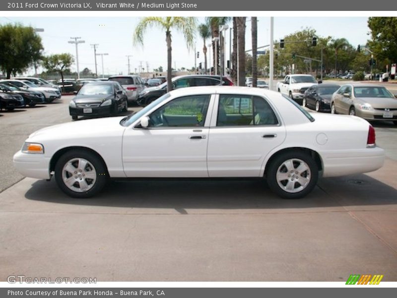 Vibrant White / Medium Light Stone 2011 Ford Crown Victoria LX