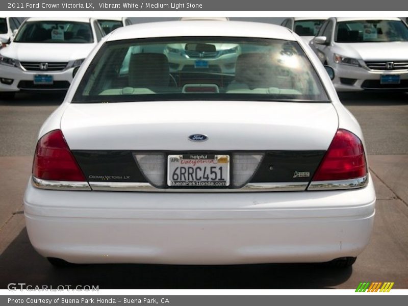 Vibrant White / Medium Light Stone 2011 Ford Crown Victoria LX