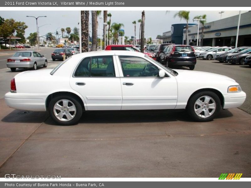 Vibrant White / Medium Light Stone 2011 Ford Crown Victoria LX