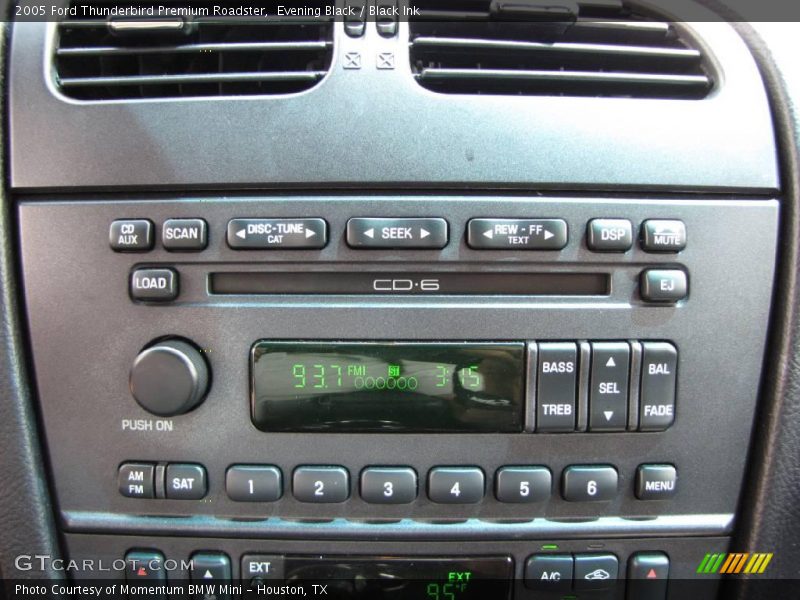 Evening Black / Black Ink 2005 Ford Thunderbird Premium Roadster