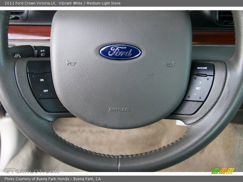 Vibrant White / Medium Light Stone 2011 Ford Crown Victoria LX