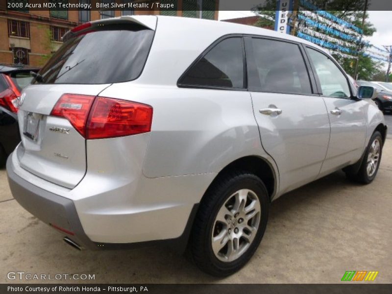 Billet Silver Metallic / Taupe 2008 Acura MDX Technology