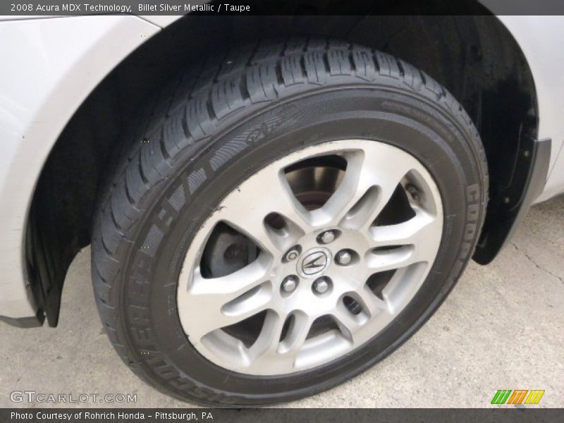 Billet Silver Metallic / Taupe 2008 Acura MDX Technology