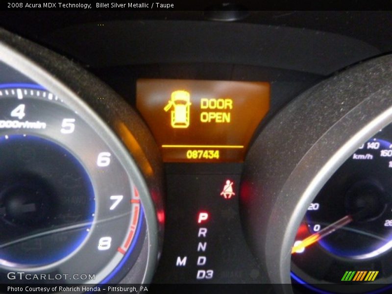 Billet Silver Metallic / Taupe 2008 Acura MDX Technology