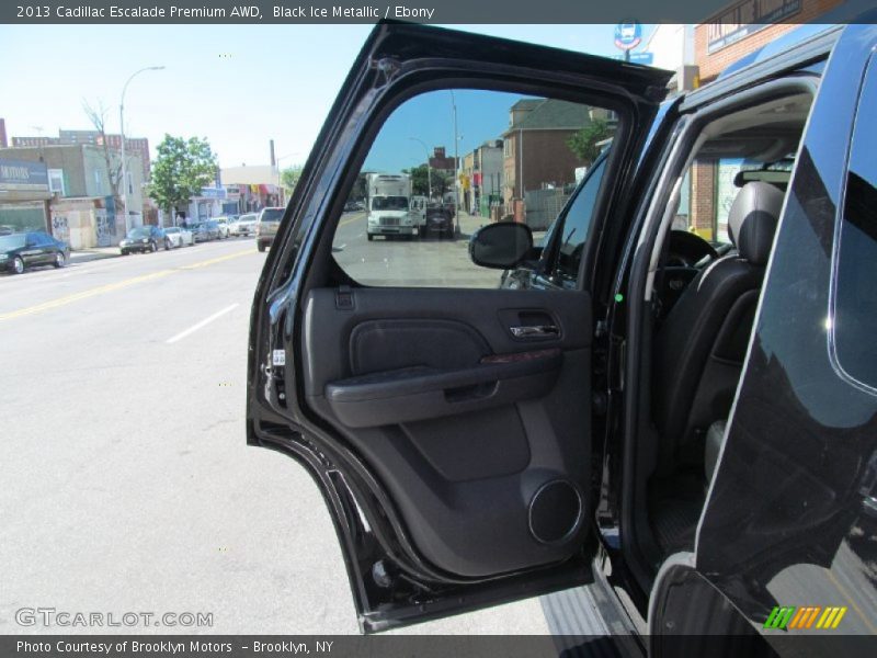 Black Ice Metallic / Ebony 2013 Cadillac Escalade Premium AWD