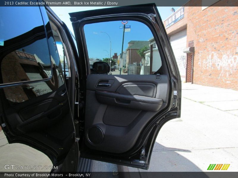 Black Ice Metallic / Ebony 2013 Cadillac Escalade Premium AWD