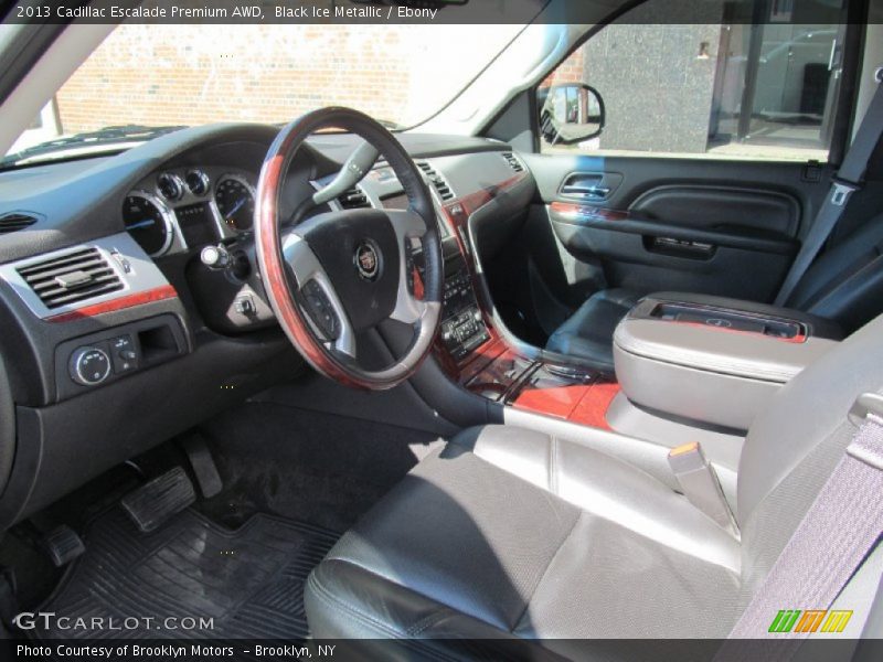 Black Ice Metallic / Ebony 2013 Cadillac Escalade Premium AWD