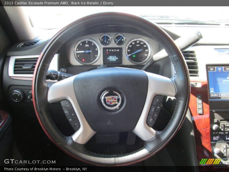 Black Ice Metallic / Ebony 2013 Cadillac Escalade Premium AWD