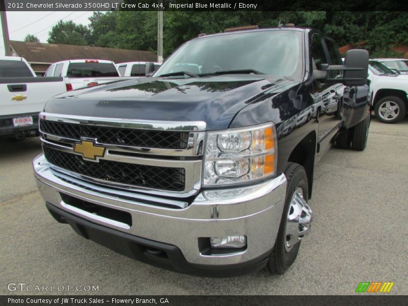 Imperial Blue Metallic / Ebony 2012 Chevrolet Silverado 3500HD LT Crew Cab 4x4