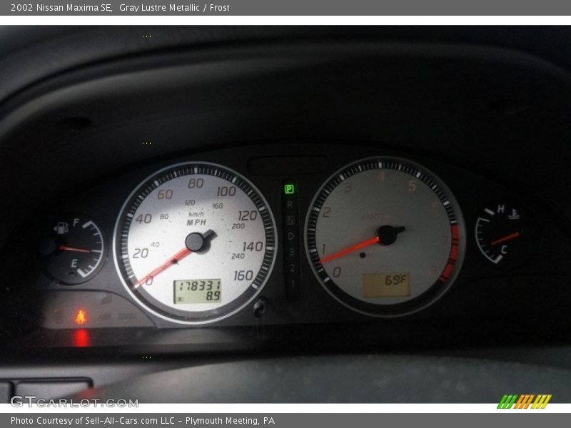 Gray Lustre Metallic / Frost 2002 Nissan Maxima SE