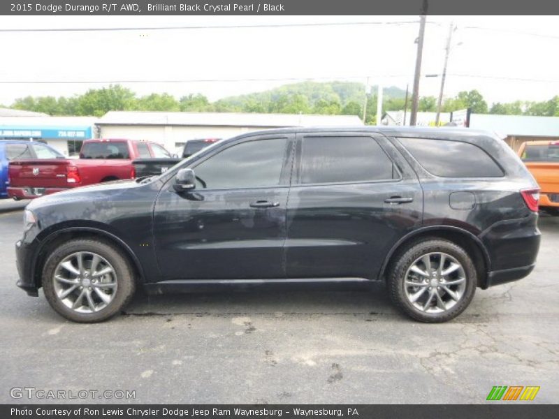 Brilliant Black Crystal Pearl / Black 2015 Dodge Durango R/T AWD