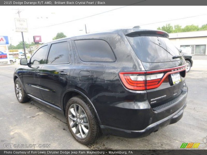 Brilliant Black Crystal Pearl / Black 2015 Dodge Durango R/T AWD