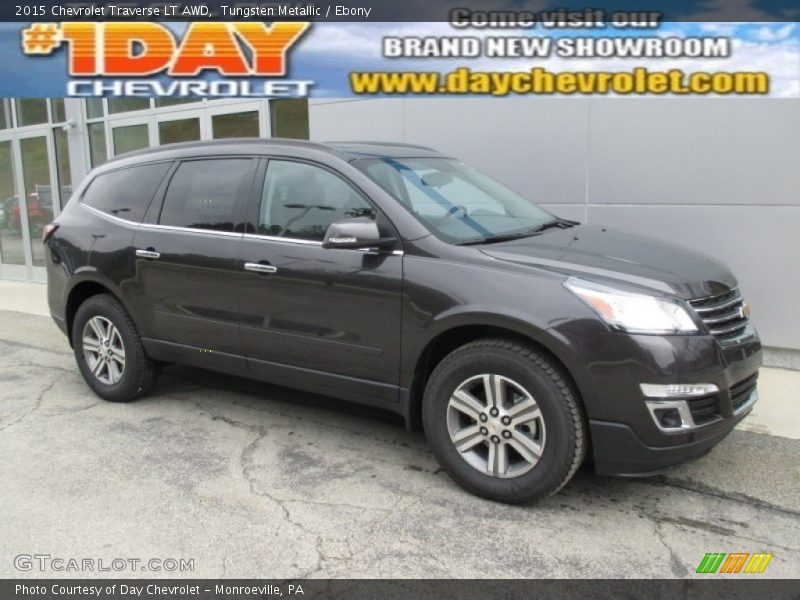 Tungsten Metallic / Ebony 2015 Chevrolet Traverse LT AWD