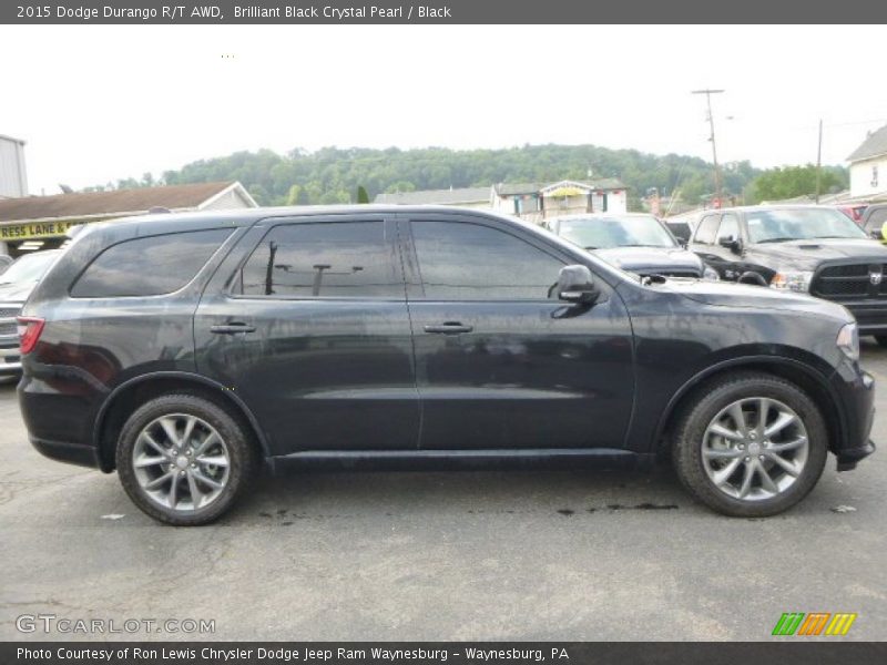 Brilliant Black Crystal Pearl / Black 2015 Dodge Durango R/T AWD