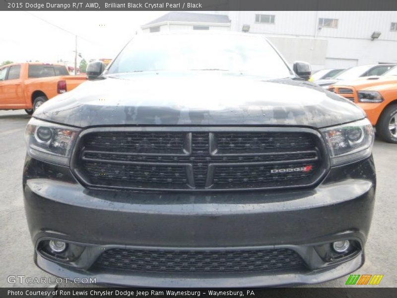 Brilliant Black Crystal Pearl / Black 2015 Dodge Durango R/T AWD