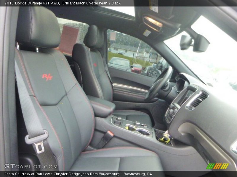 Brilliant Black Crystal Pearl / Black 2015 Dodge Durango R/T AWD