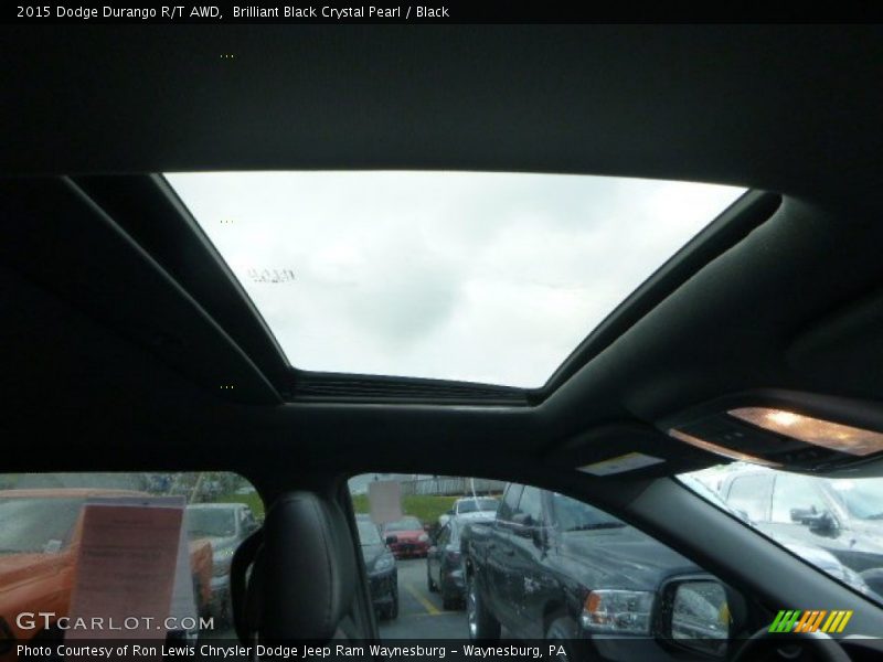 Brilliant Black Crystal Pearl / Black 2015 Dodge Durango R/T AWD