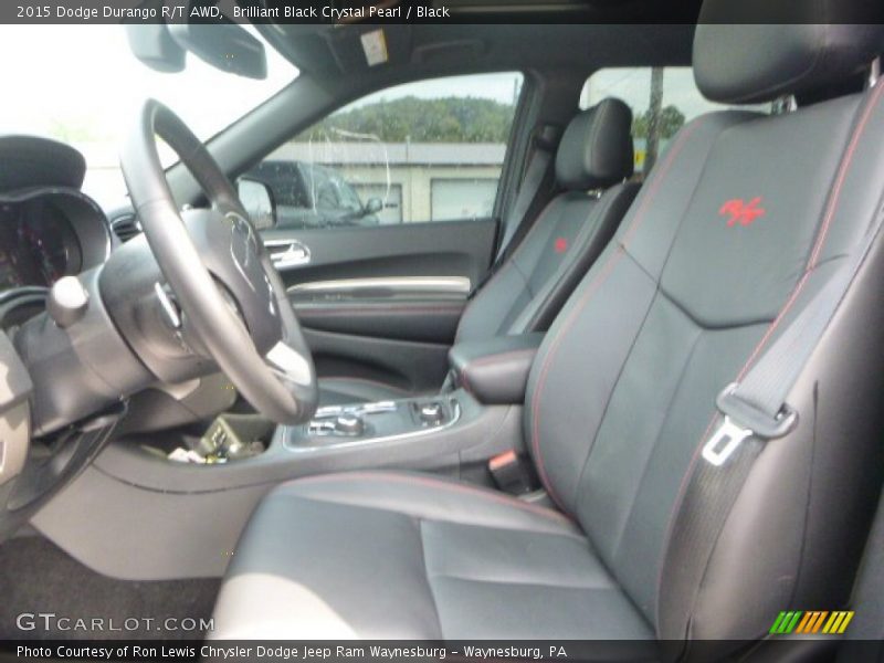 Brilliant Black Crystal Pearl / Black 2015 Dodge Durango R/T AWD