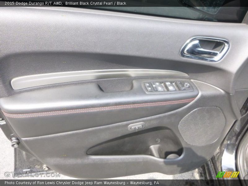 Brilliant Black Crystal Pearl / Black 2015 Dodge Durango R/T AWD