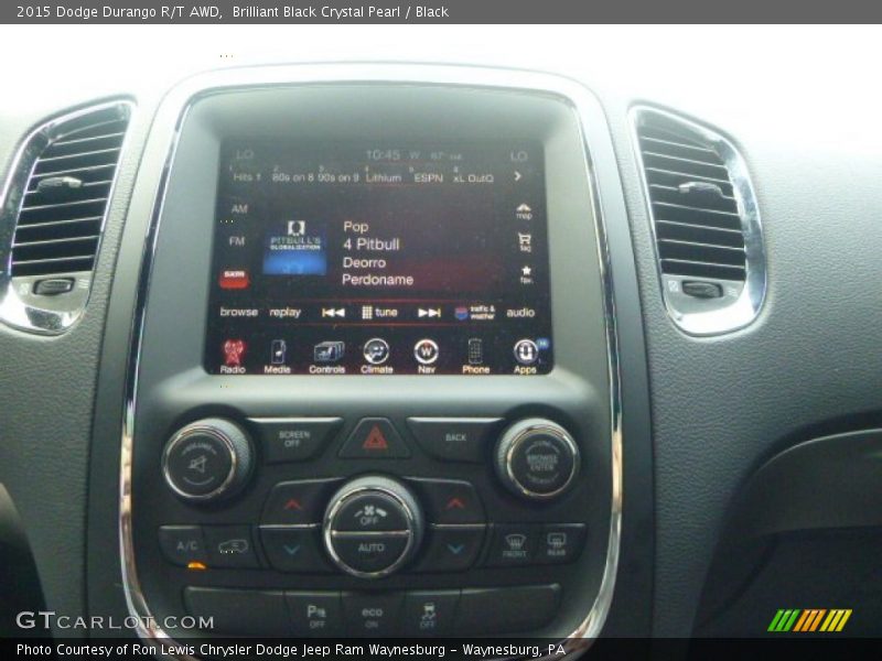 Brilliant Black Crystal Pearl / Black 2015 Dodge Durango R/T AWD