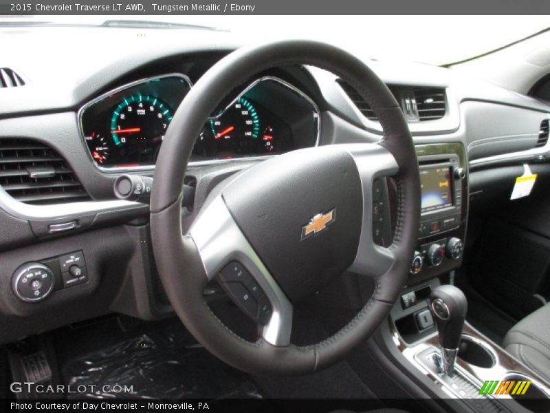 Tungsten Metallic / Ebony 2015 Chevrolet Traverse LT AWD