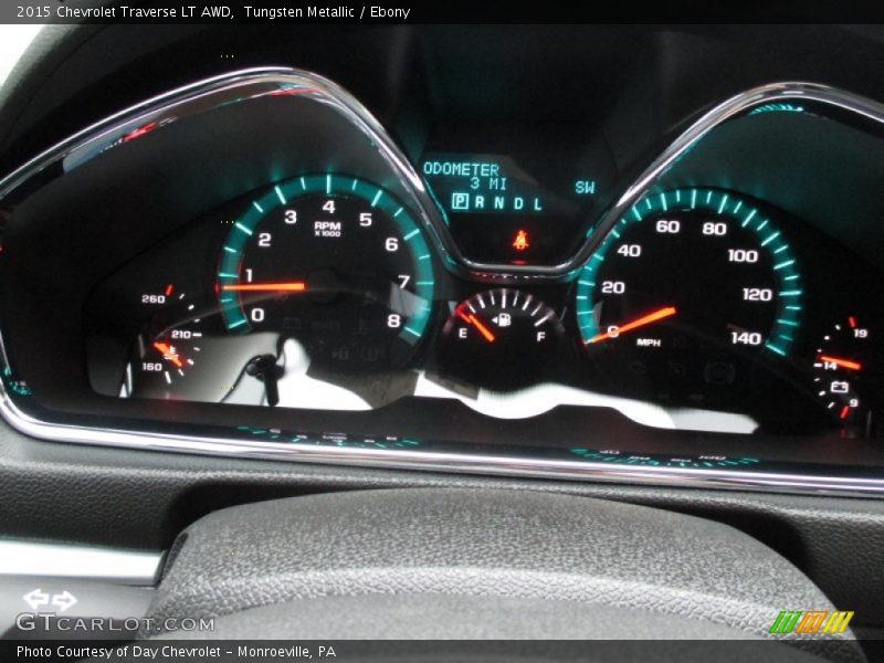 Tungsten Metallic / Ebony 2015 Chevrolet Traverse LT AWD