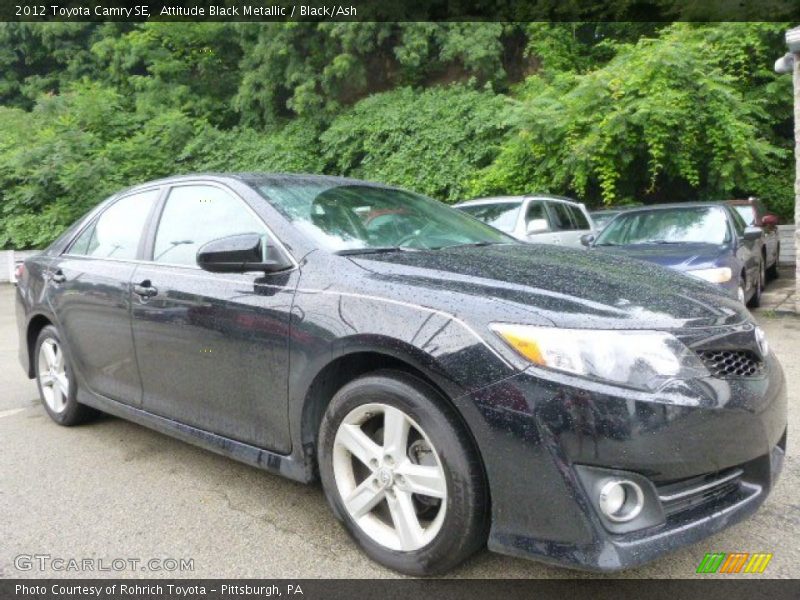 Attitude Black Metallic / Black/Ash 2012 Toyota Camry SE