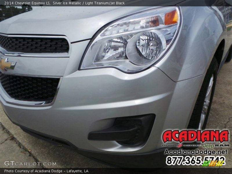Silver Ice Metallic / Light Titanium/Jet Black 2014 Chevrolet Equinox LS