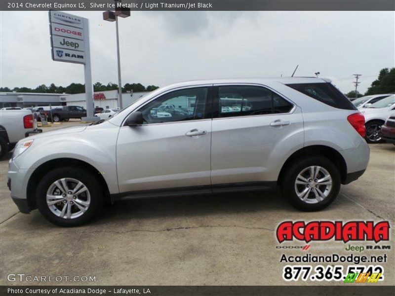 Silver Ice Metallic / Light Titanium/Jet Black 2014 Chevrolet Equinox LS