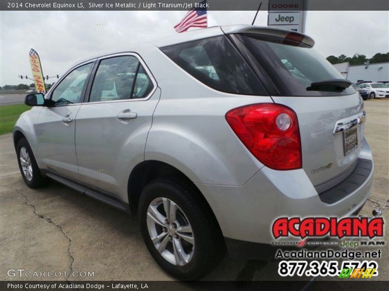 Silver Ice Metallic / Light Titanium/Jet Black 2014 Chevrolet Equinox LS