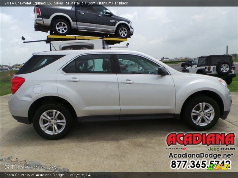 Silver Ice Metallic / Light Titanium/Jet Black 2014 Chevrolet Equinox LS
