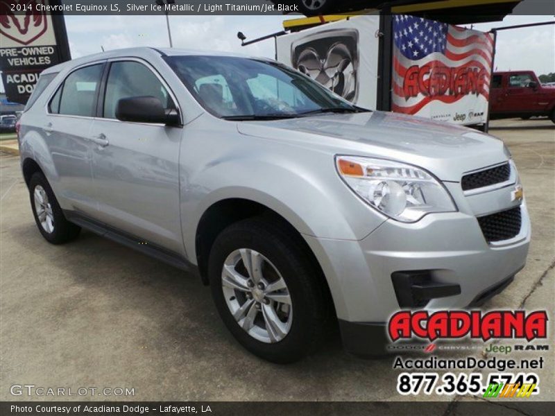 Silver Ice Metallic / Light Titanium/Jet Black 2014 Chevrolet Equinox LS