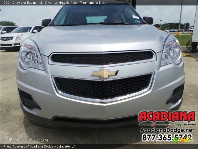 Silver Ice Metallic / Light Titanium/Jet Black 2014 Chevrolet Equinox LS