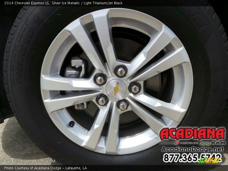 Silver Ice Metallic / Light Titanium/Jet Black 2014 Chevrolet Equinox LS