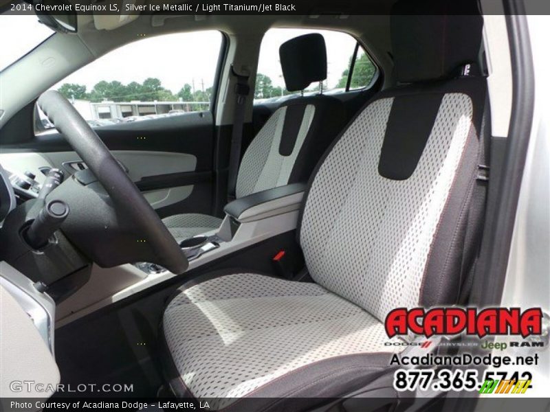Silver Ice Metallic / Light Titanium/Jet Black 2014 Chevrolet Equinox LS