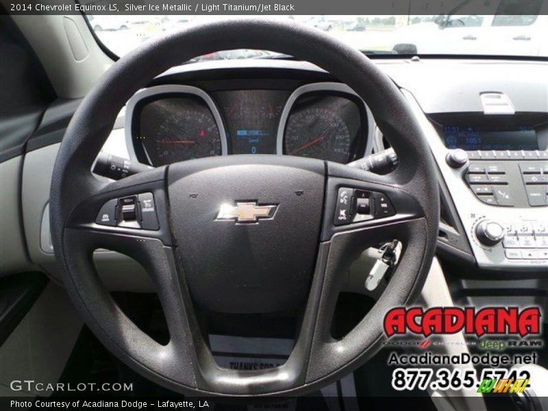 Silver Ice Metallic / Light Titanium/Jet Black 2014 Chevrolet Equinox LS